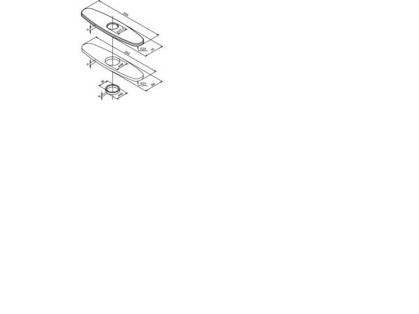 Damixa universal fodplade krom