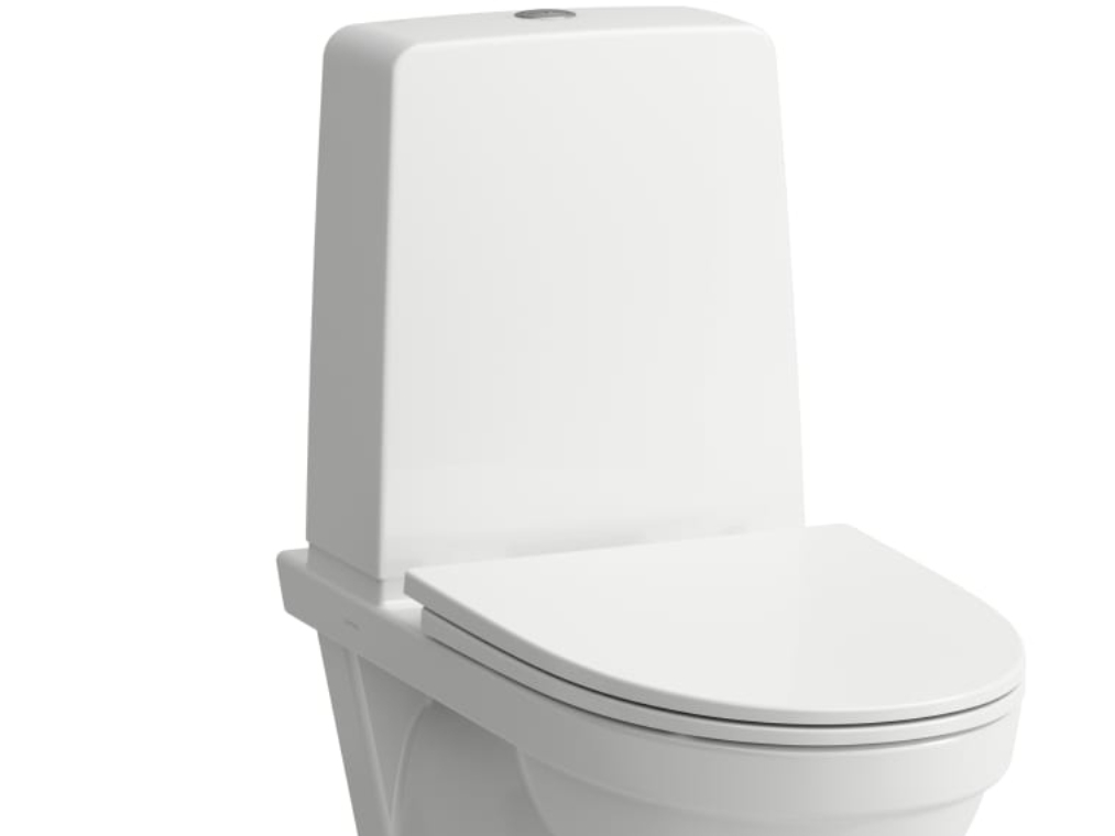 Laufen Kompas Vægh WC m/ciste - Rimless skylleteknik og med synlig cisterne
