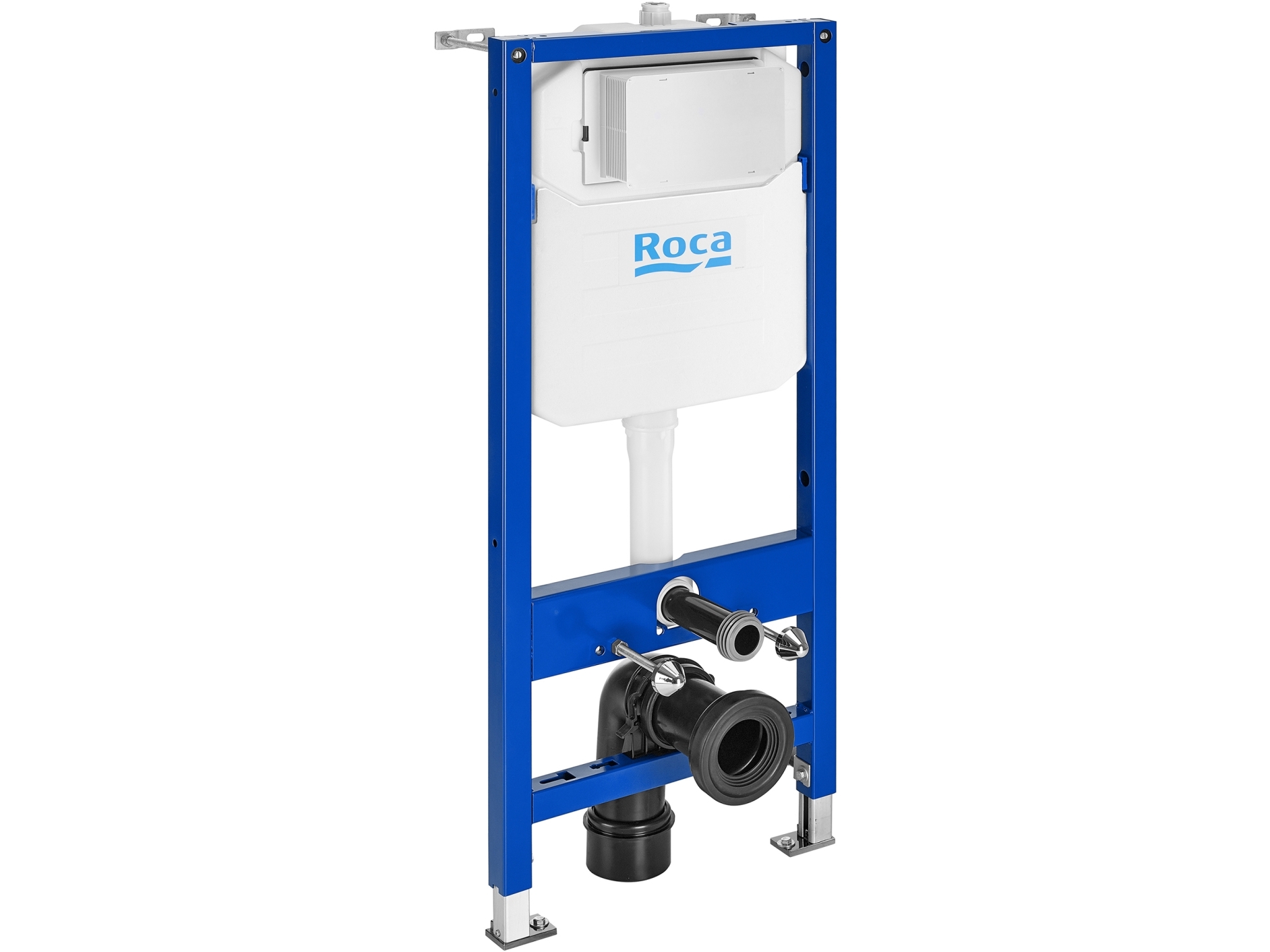 LAUFEN Roca Duplo frontbetjent indbygningscisterne: 112 cm høj, bredde 50 cm, boltafstand: 230 eller 180 mm, dobbeltskyl 4,5 / 3 liter