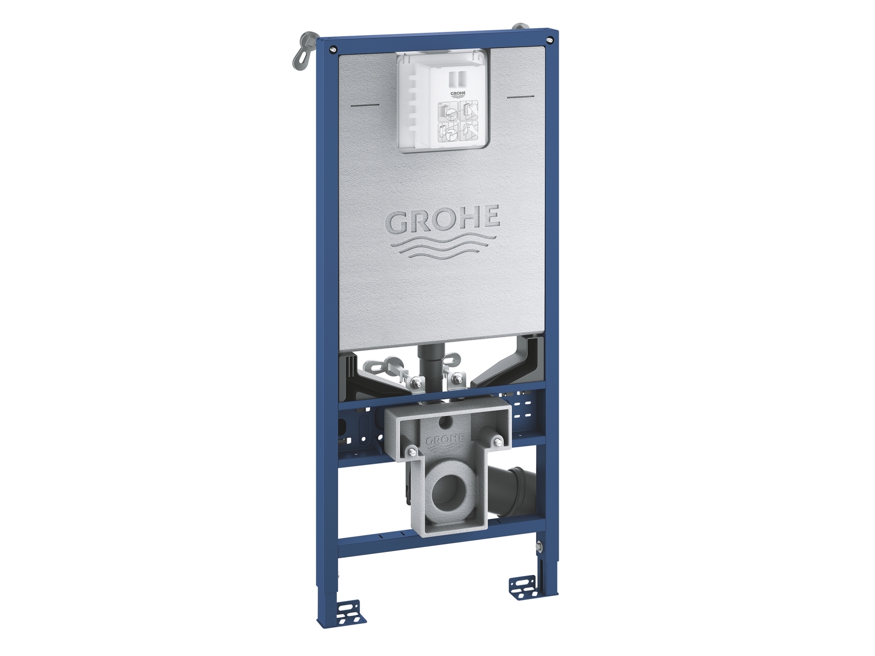 Grohe Rapid SLX element til WC, 1,13 m installationshøjde med integreret sokel og shower toilet-tilslutning med cisterne GD 2