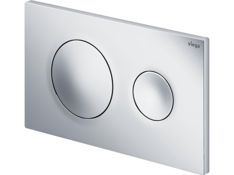 Viega betjeningsplade Visign for Style 20, hvid, kunststof, top/front, 2-skylsteknik