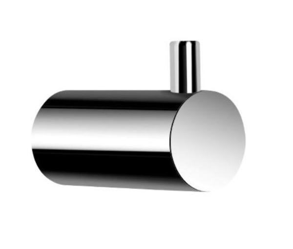 Csslr Plus blank forkromet håndklædekrog med tap i rustfri stål - pakke med 2 stk.