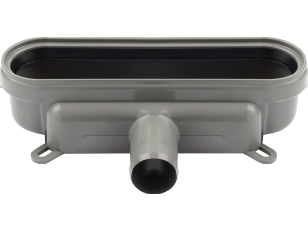 Unidrain - Lavt udlbshus uden vandls og med vandret 32 mm udlb