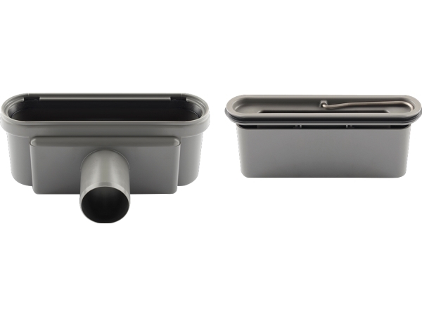 Unidrain 50 mm rendeudløb med vandlås, uden studs, vandret