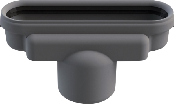 Unidrain 50 mm rendeudløb uden vandlås og studs, lodret