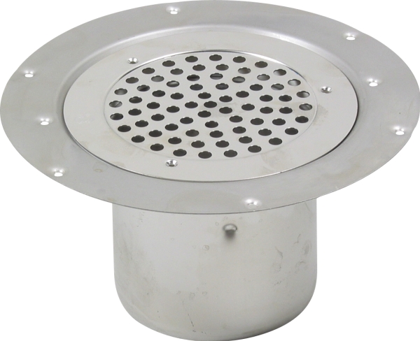 Blücher 110 mm afløbsskål til vinyl, uden studs, lodret