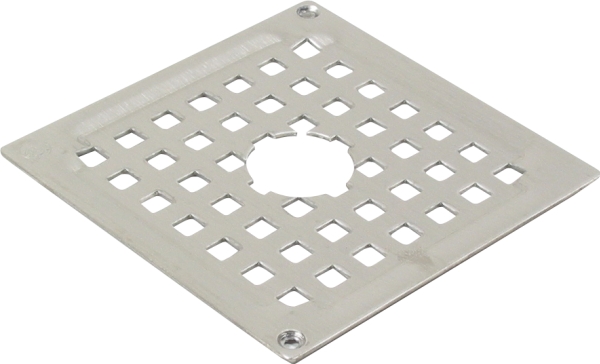 Rist square vienna, udsk a-med skruelås-Rist: 140x140mm-rustfrit