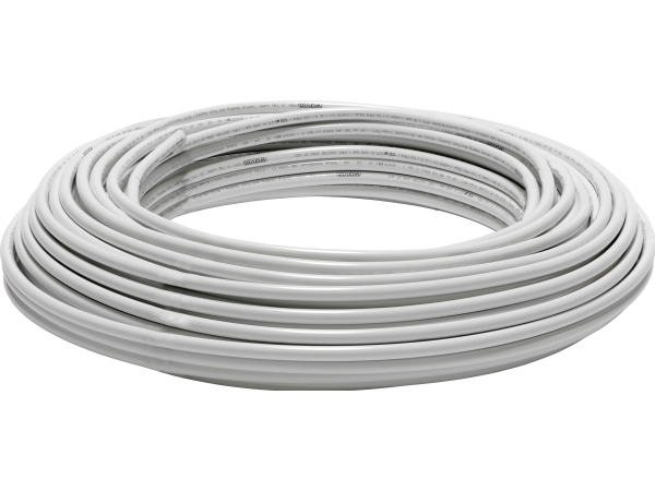WAVIN 16x2,0mm hvid Alupex rør PN10 95°, rulle a 300 meter. - (300 meter)