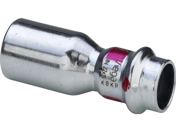 VIEGA Prestabo reduktion muffe / nippel 15x18mm af ulegeret stål SC-contur