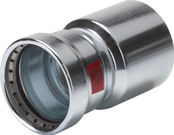 VIEGA Prestabo reduktion muffe / nippel 76,1x54mm af galvaniseret stål SC-contur