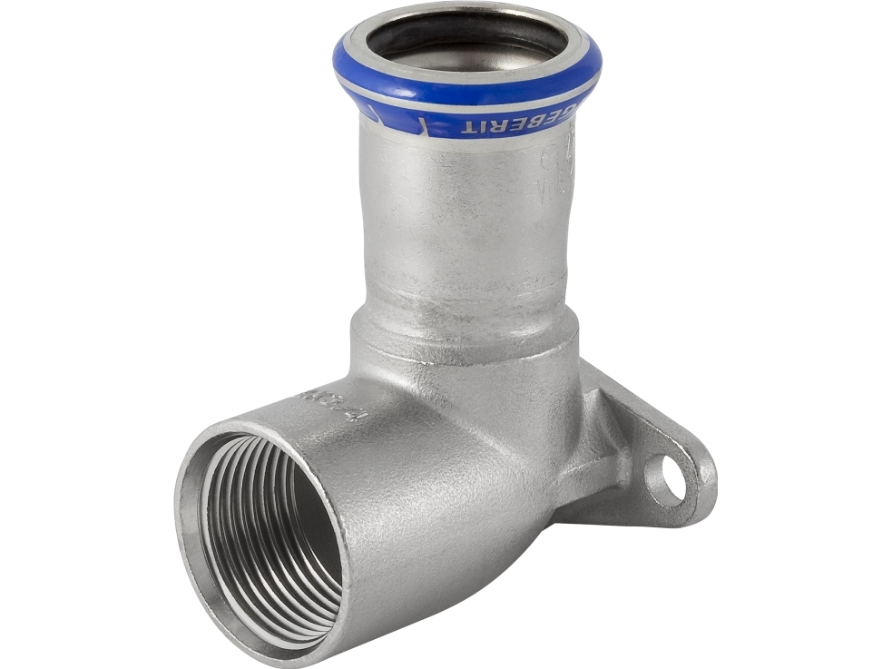 GEBERIT Dækvinkel rustfri 22 mm-3/4 muffe / muffe mapress
