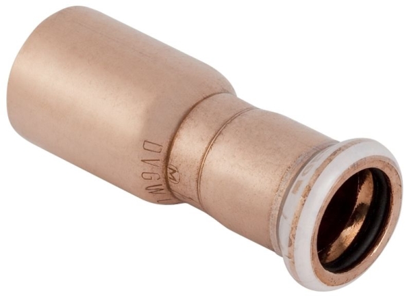 Mapress reduktion, kobber, 18 x 15 mm - Geberit