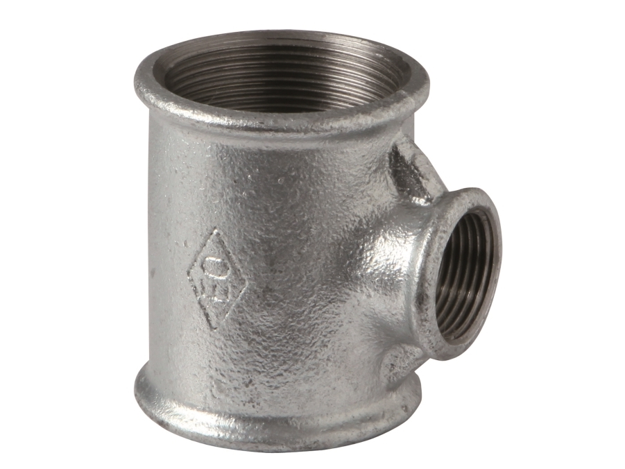 Tee galvaniseret 3/4 - 1/2 - 1/2