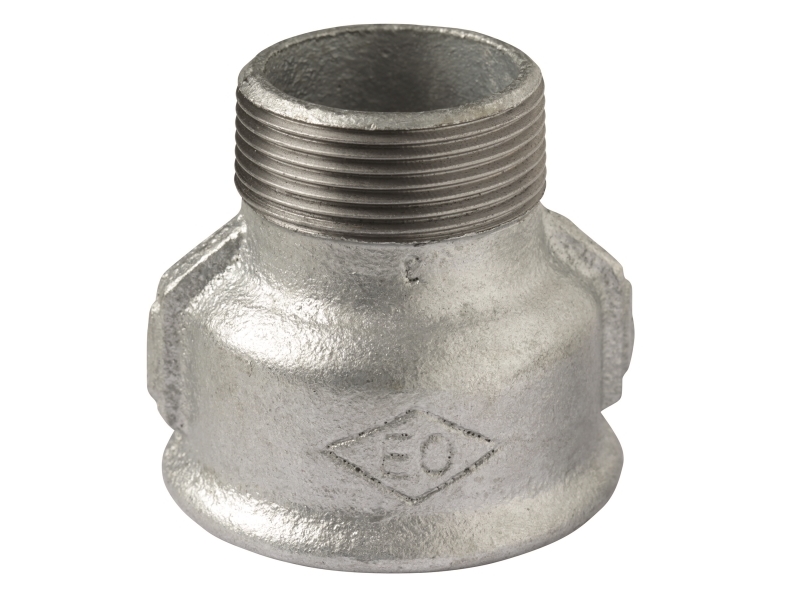 Spidsmuffe galvaniseret 3/4 - 1/2