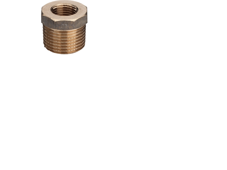 1.1/2"x 1.1/4" nippelmuffe, rødgods Silicium Bronze
