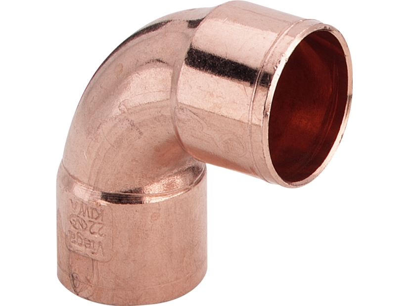 VIEGA Vinkel 15 mm med 2 loddemuffer