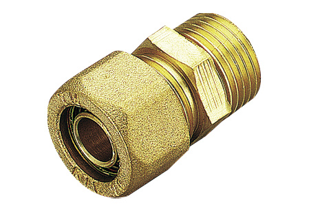 Pex overgangsnippel, 20 mm x 1/2"