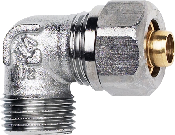 TA PEX vinkel 12 mm x 1/2 nippel