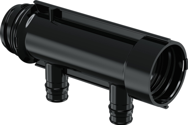 Uponor Q&E PPM fordelerrør 1''. 2x16mm til pex-a. Uden ringe.