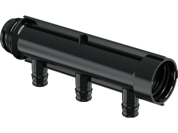 Uponor Aqua PLUS fordelerrør Q&E 1"x16 mm, 3 afgreninger