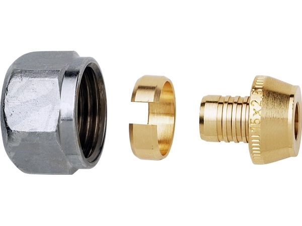 Px koblingssæt 1/2''x15mm m/støtteb pex