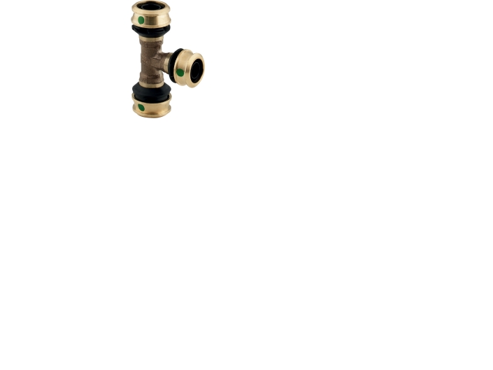 Viega Raxofix T-stykke 40 mm rødgods