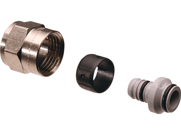 MLC komp.kobling 16mm -1/2 - forkromet messing UPONOR Eurokonus