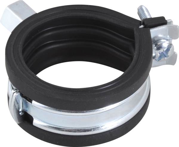 WALRAVEN Rørbøjle Ø25-28mm BISMAT® Flash, hurtigt låsesystem, lydisoleret, kombi montagesystem M8 - M8/10. Til metalrør