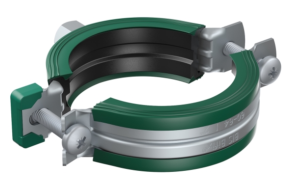 WALRAVEN Bifix® G2 rørbøjle Ø40-45mm, med Quicklås, UltraProtect® overfaldebehandling, velegnet til inden- og udendørs brug