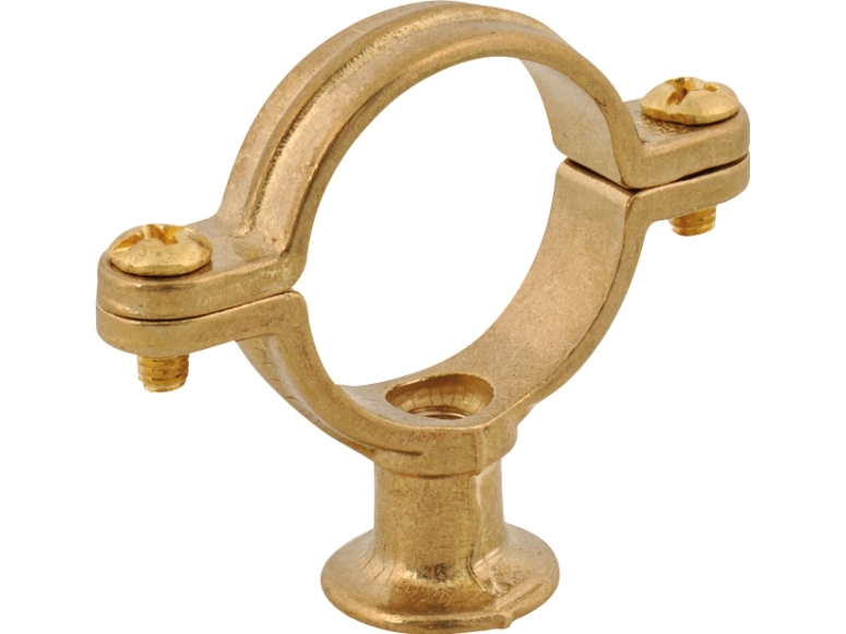 WALRAVEN Rørbærer messing med vægflange 18 mm