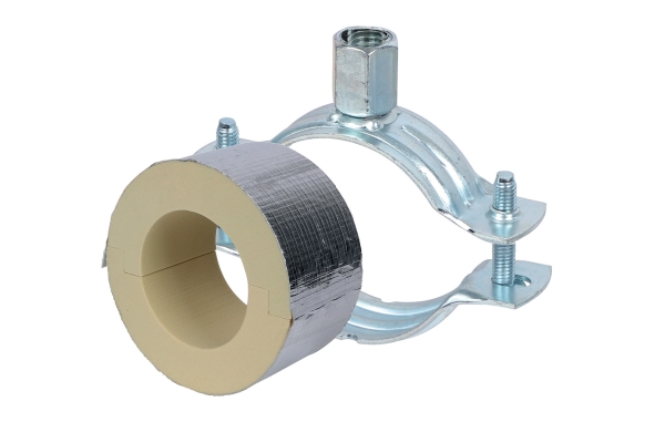 WALRAVEN BISOFIX® Kølerørbøjle PIR30 Ø42,4mm med 30mm isolering, kombi muffe M8/10.