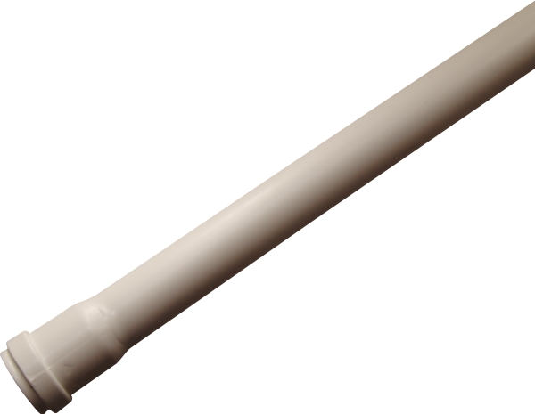 HTP rør med 1 muffe 50-500 mm hvid