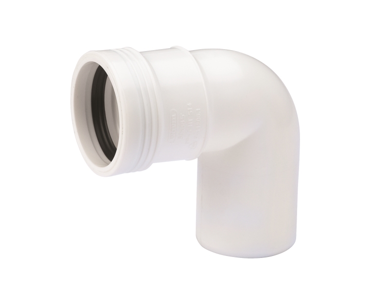 50 mm x 88,5° Wafix PP bøjning hvid