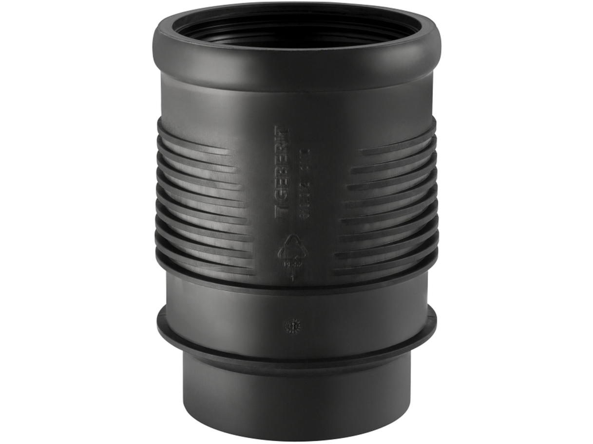 GEBERIT Silent db20 lang ekspansionsmuffe 110 mm. Til svejsning. Gråsort