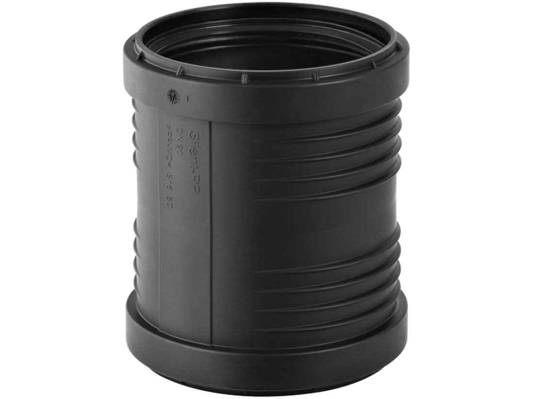 50 mm Dobbeltmuffe Silent PP Geberit