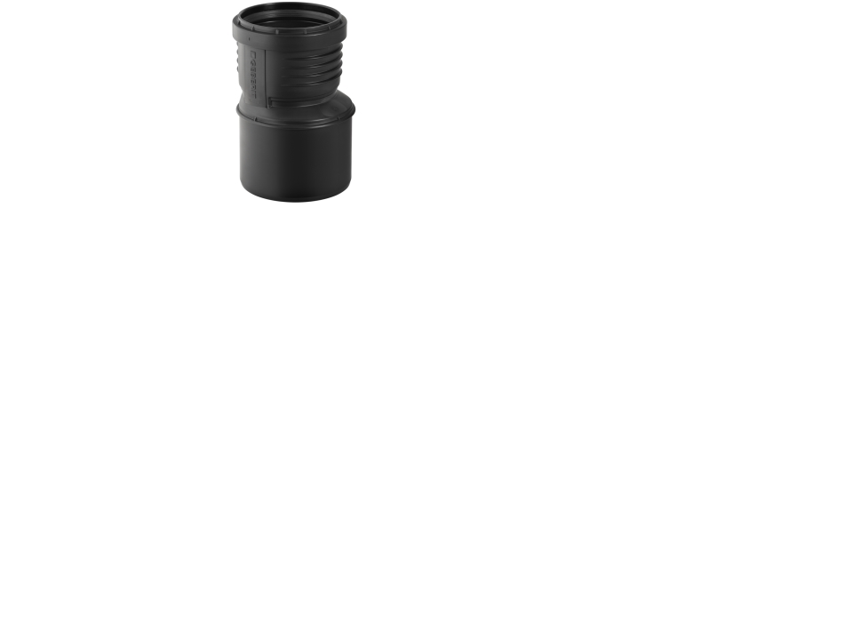 Geberit silent reduktion 110/50mm, mf, sort, pp