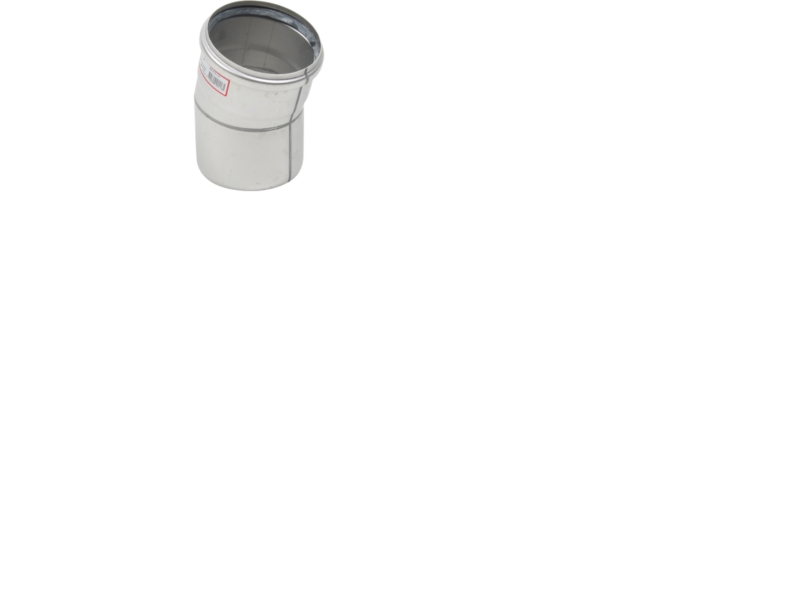 Ø 110 mm x 15° Bøjning rustfri AISI304/EN1.4301
