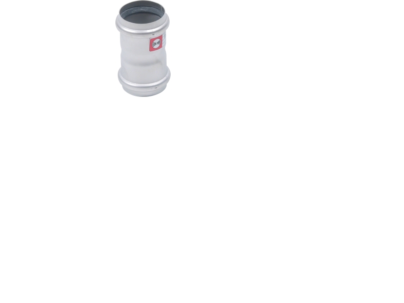 Blücher rustfri dobbelt stikmuffe Ø50 mm - AISI304/EN1.4301