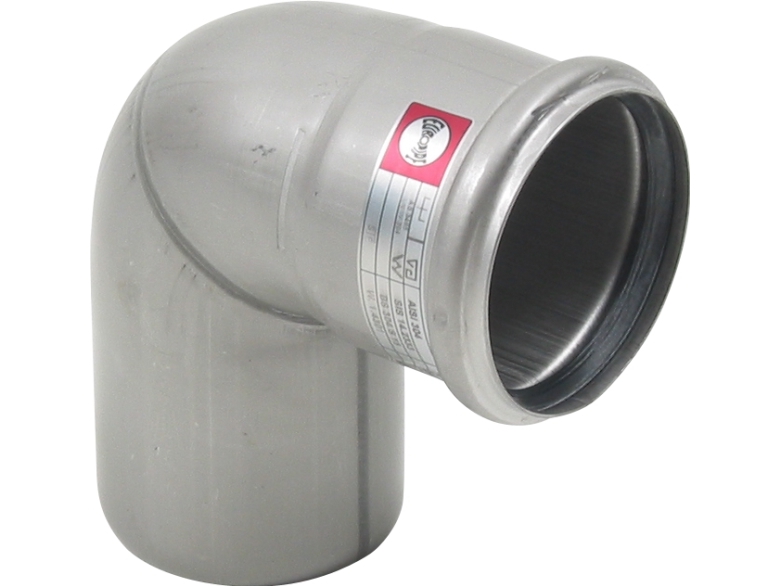 Blücher EuroPipe afløbsbøjning, 87.5°, Ø75 mm, rustfrit stål