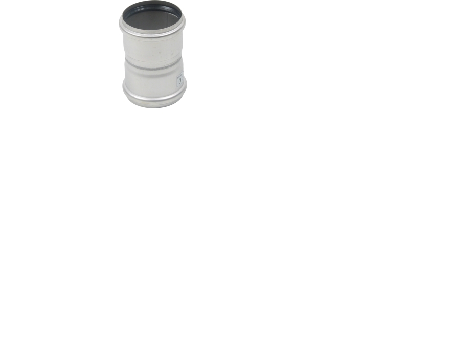 75 mm Dobbelt stikmuffe rustfri AISI304/EN1.4301 BLÜCHER