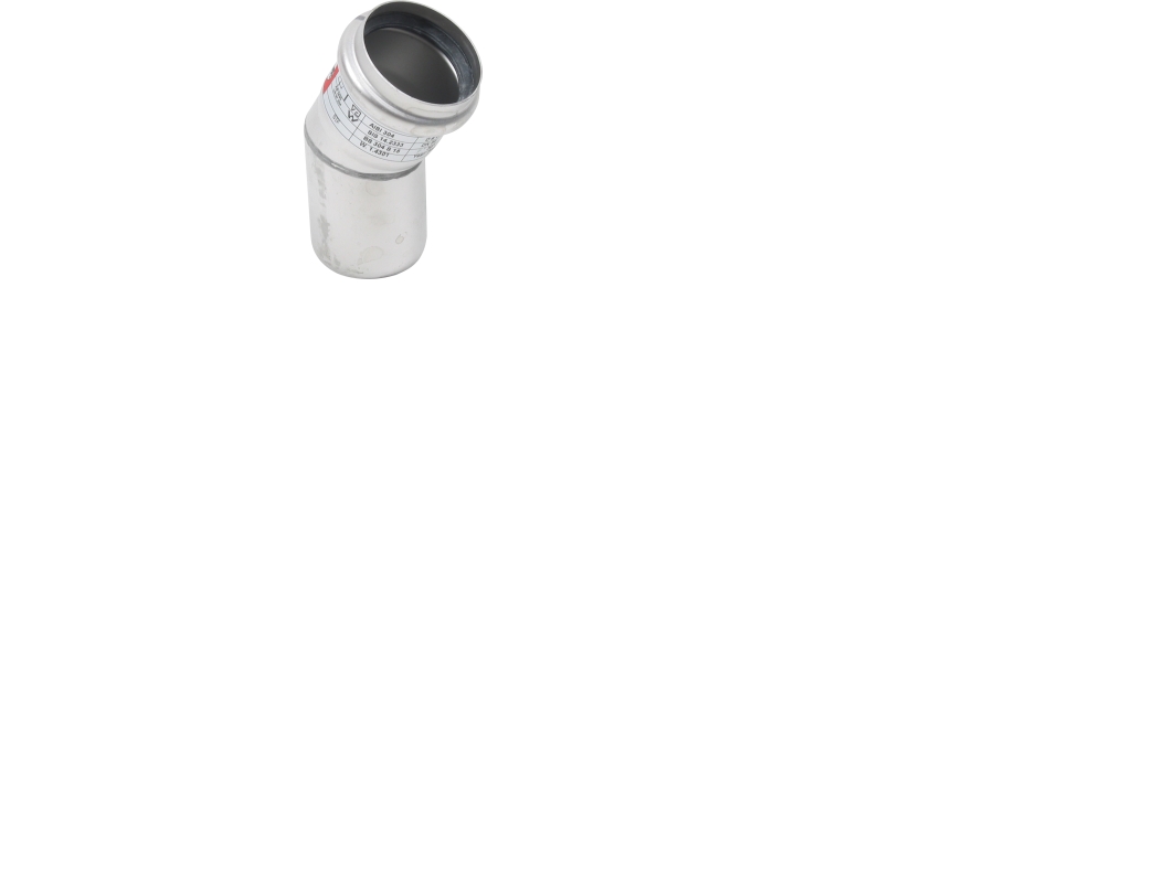 Blücher EuroPipe afløbsbøjning, 30°, Ø50 mm, rustfrit stål