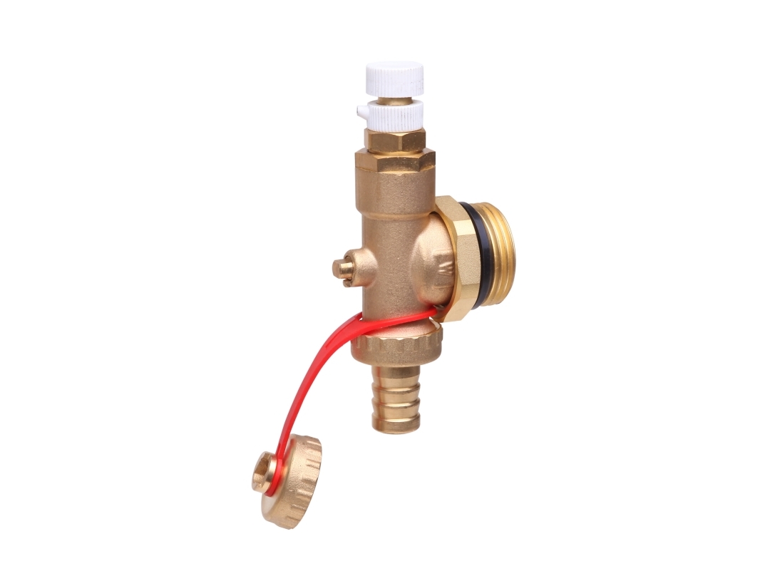 Danfoss FHF endestykke, manuel udluftning, aftapning/påfyldningsfunktion