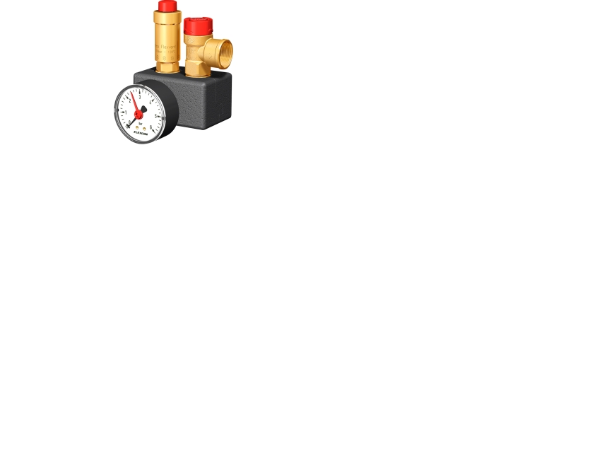 Flamco samlesæt 3/4''x15, isoleret, 2,5bar