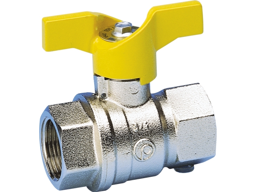 Pettinaroli kuglehane m/T greb gas gult G52 muffe 1/2"