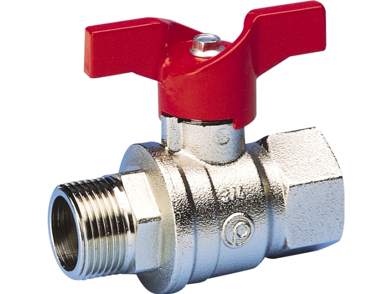 Pettinaroli 3/8" TEA kuglehane med T-greb, muffe/nippel