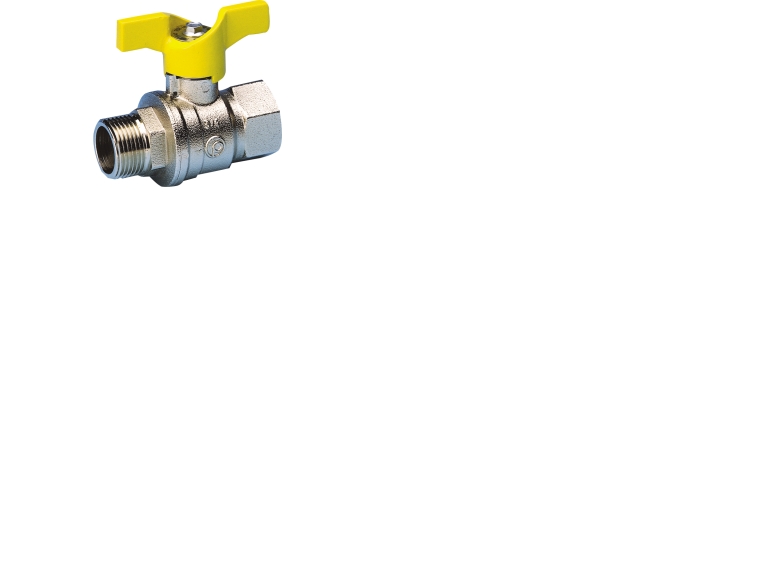 Pettinaroli kuglehane m/T greb gas muffe/nippel 1/2