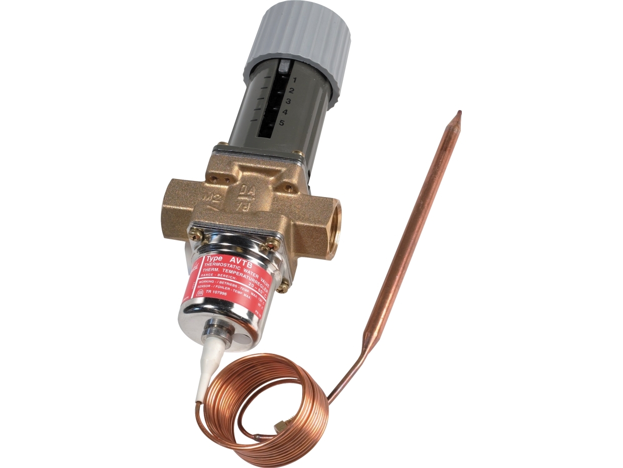 Danfoss AVTB ventil 1/2", 20-60°, 9 mm føler, indvendig gevind