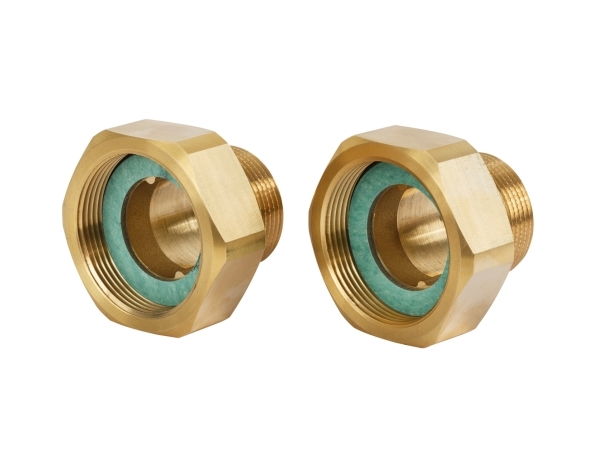 Unionsst af messing med omlber og nippel, ?" x ?" (DN15) - Danfoss