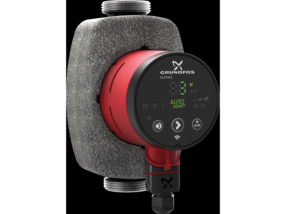 Grundfos Alpha2 25-80 N cirkulationspumpe 180 mm, brugsvand