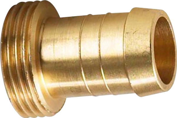 Nito slangerør 3/4 sl.studs 3/4x20mm gev/sl.spids rå Ms